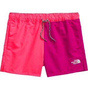 NWT North Face Girls Amphibious Class V Moisture Wick Short Pink/Purple Size M